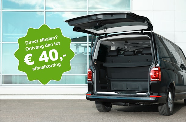 Haal je apparatuur direct af en ontvang tot € 40,- afhaalkorting