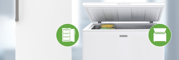 Vrieskisten zijn iets zuiniger dan vrieskasten.