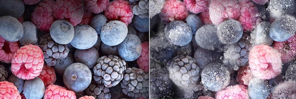 Vriezer met No Frost technologie