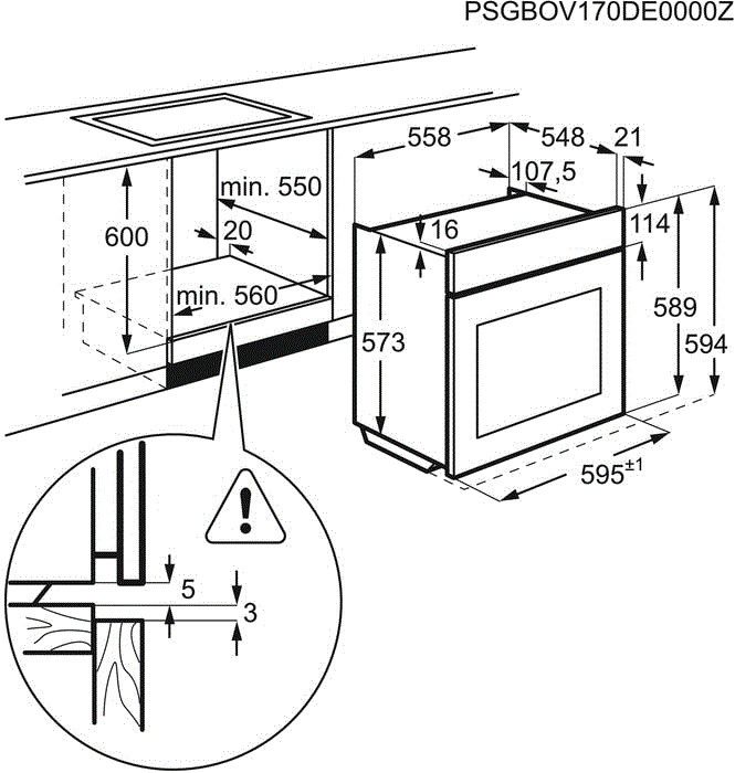 AEG oven inbouw BPB331061B afbeelding 4