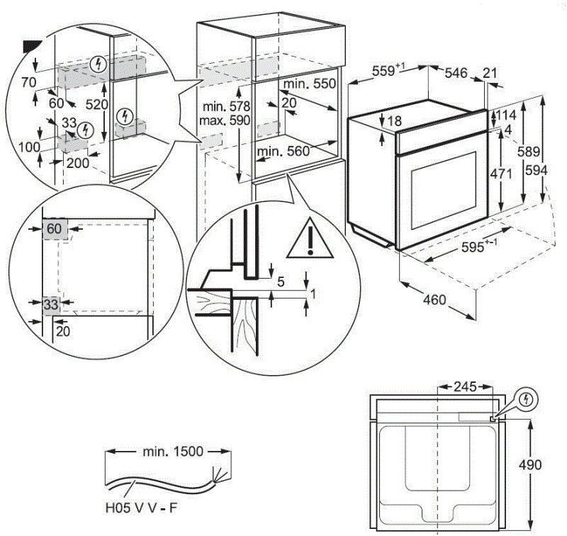 AEG oven inbouw BPK742380B afbeelding 4