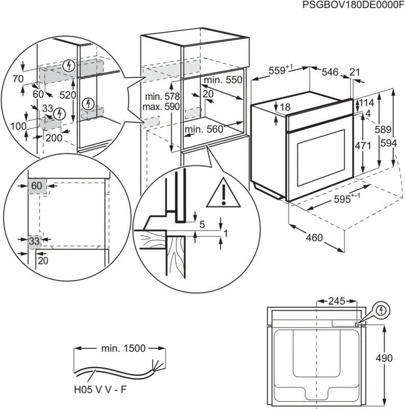AEG oven inbouw BPK948330T afbeelding 4