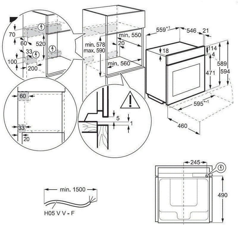 AEG BSK792280T inbouw oven afbeelding 5