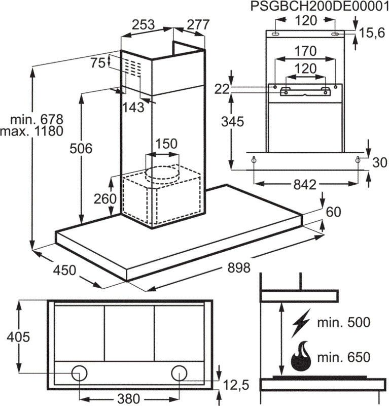 AEG afzuigkap  DBE5970R afbeelding 4