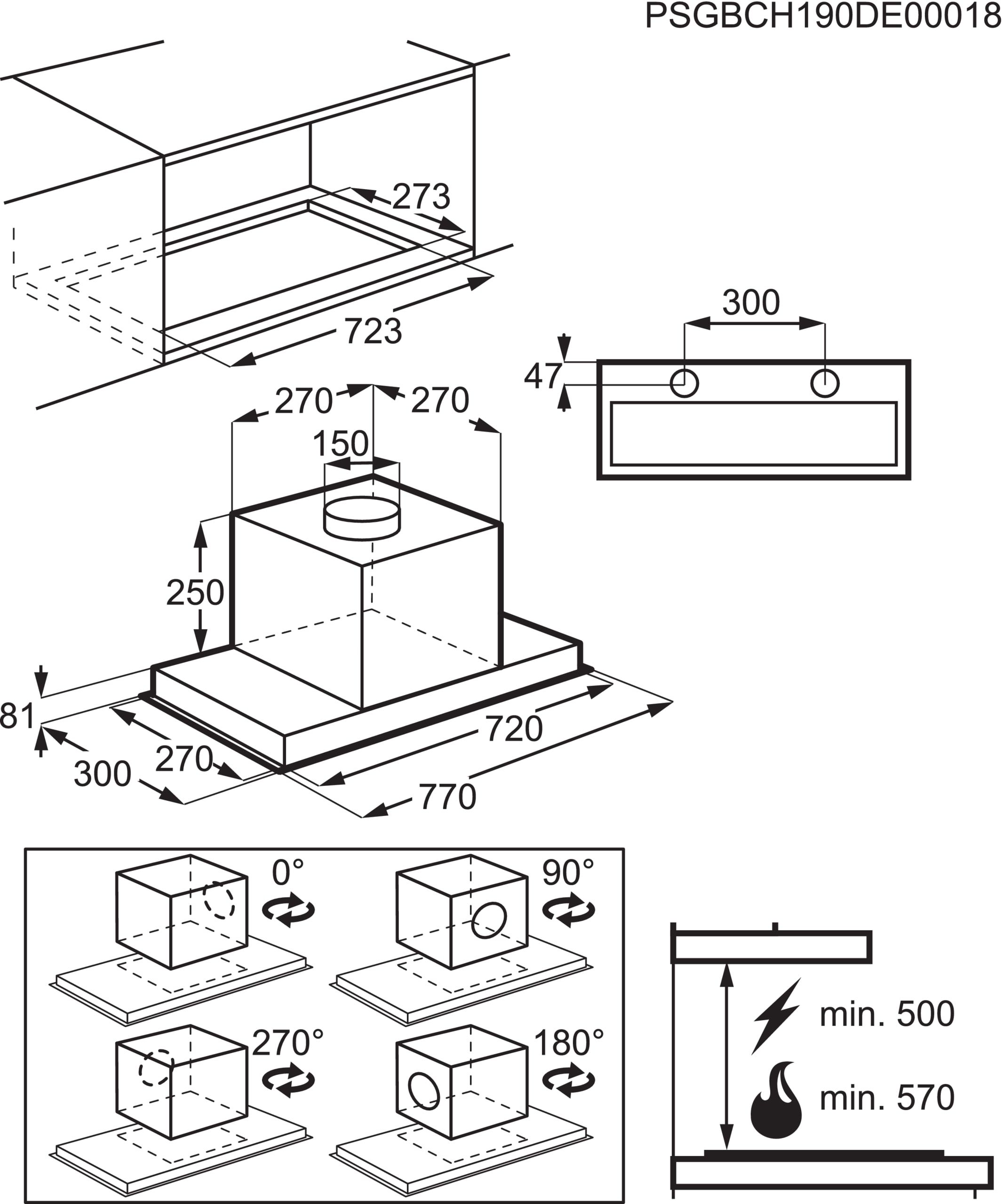AEG afzuigkap DGE5861HW afbeelding 3