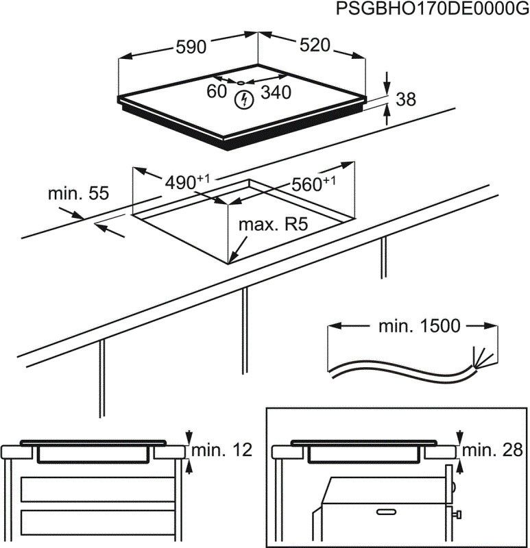 AEG kookplaat inbouw HK634030FB afbeelding 4