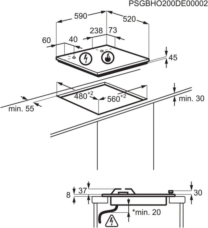 HKB64420NB AEG afbeelding 2