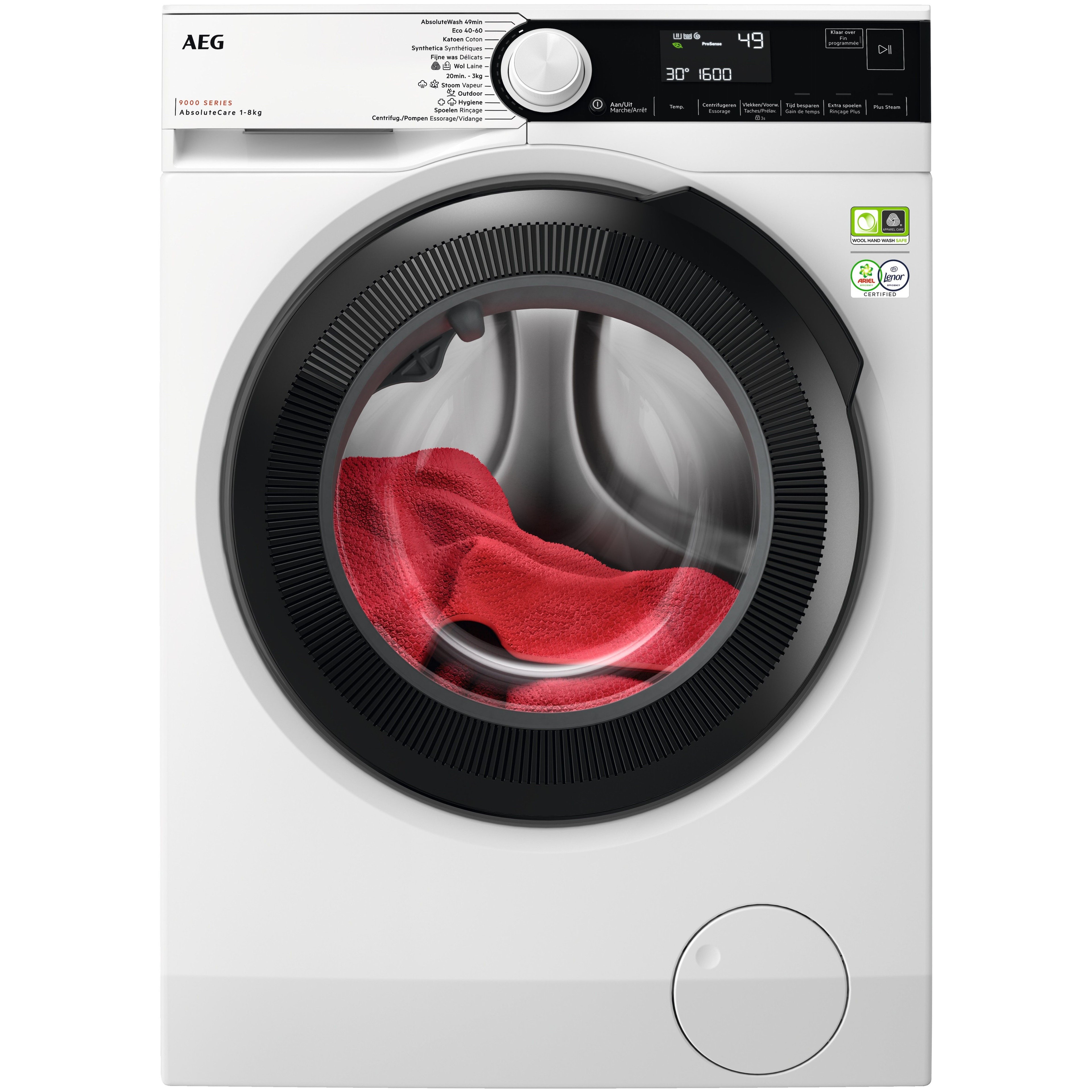 AEG LR9586BN4 wasmachine afbeelding 1
