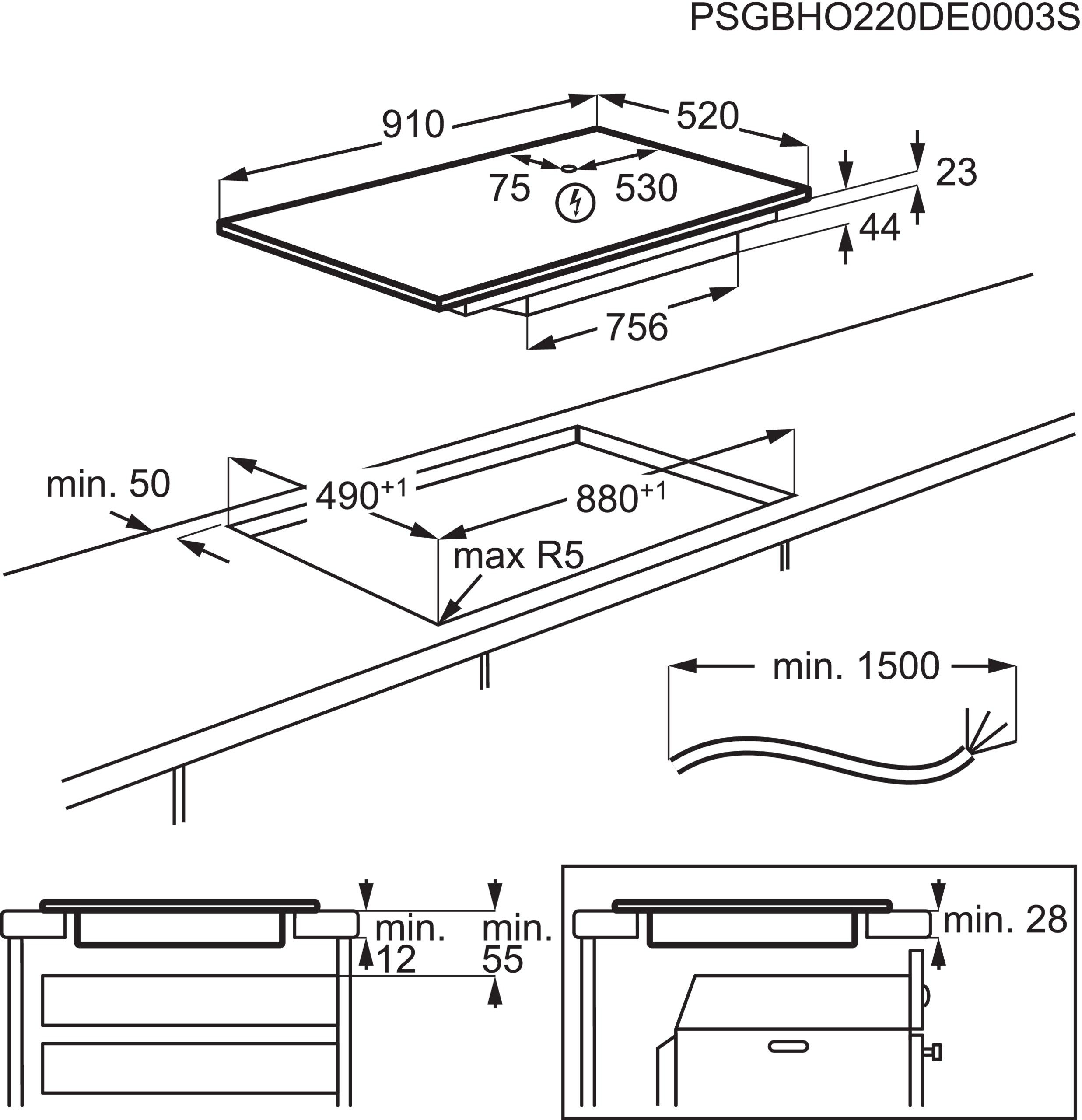 AEG kookplaat inbouw NIK95I08FB afbeelding 4