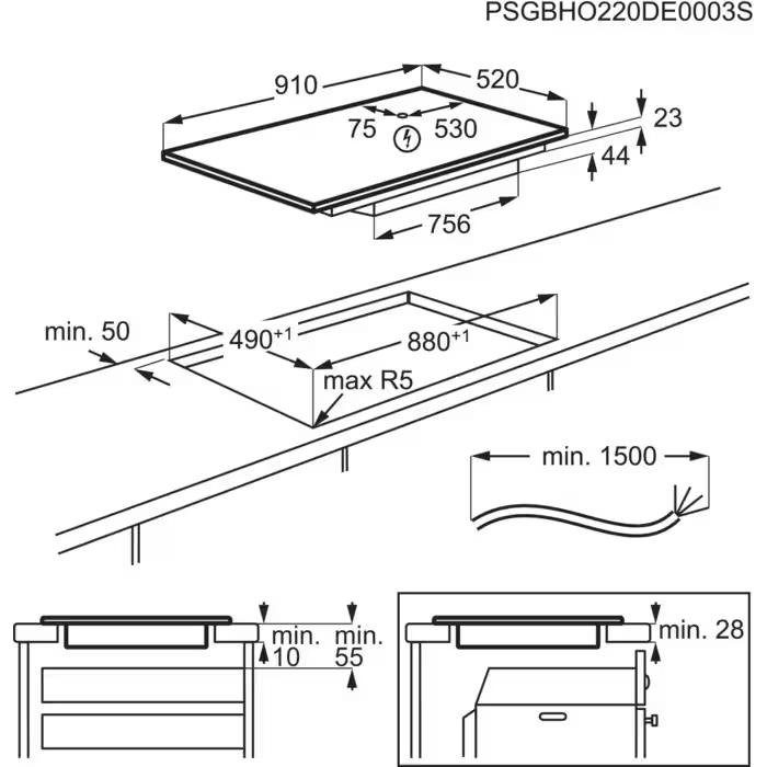 AEG kookplaat NIK95N08FB afbeelding 3