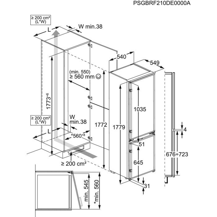 AEG NSC5S181ES inbouw koelkast afbeelding 5