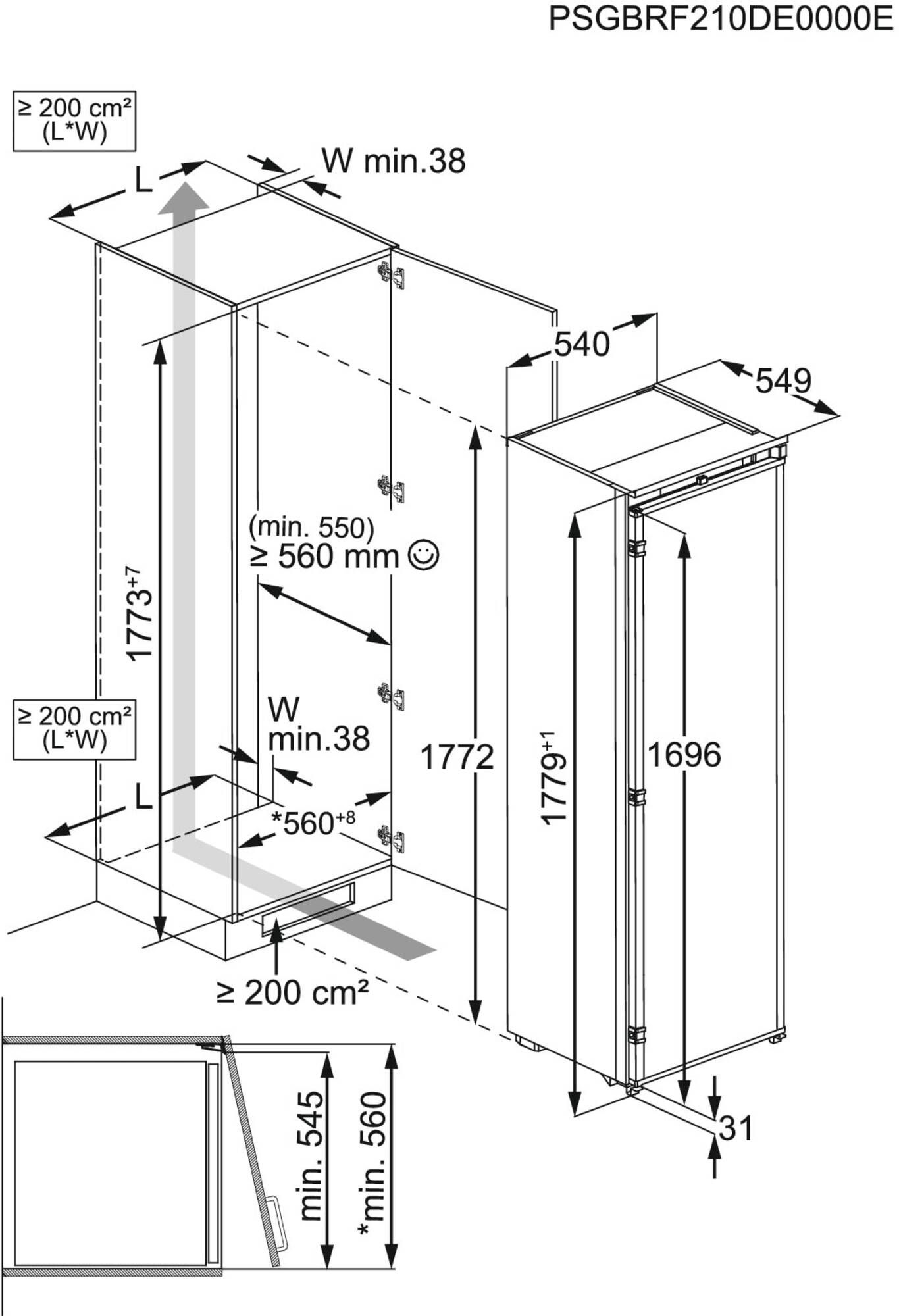 AEG NSK6D181ES inbouw koelkast afbeelding 5
