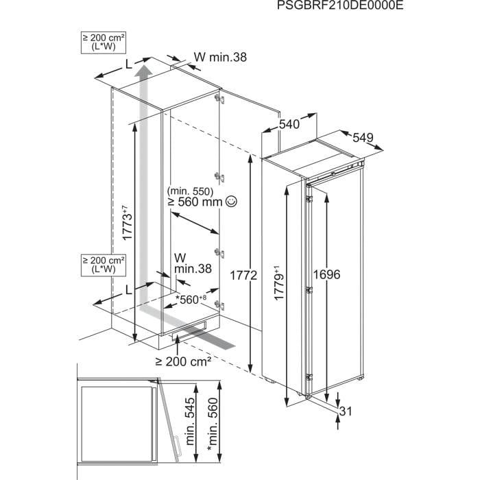 AEG NSK7F181CS inbouw koelkast afbeelding 5
