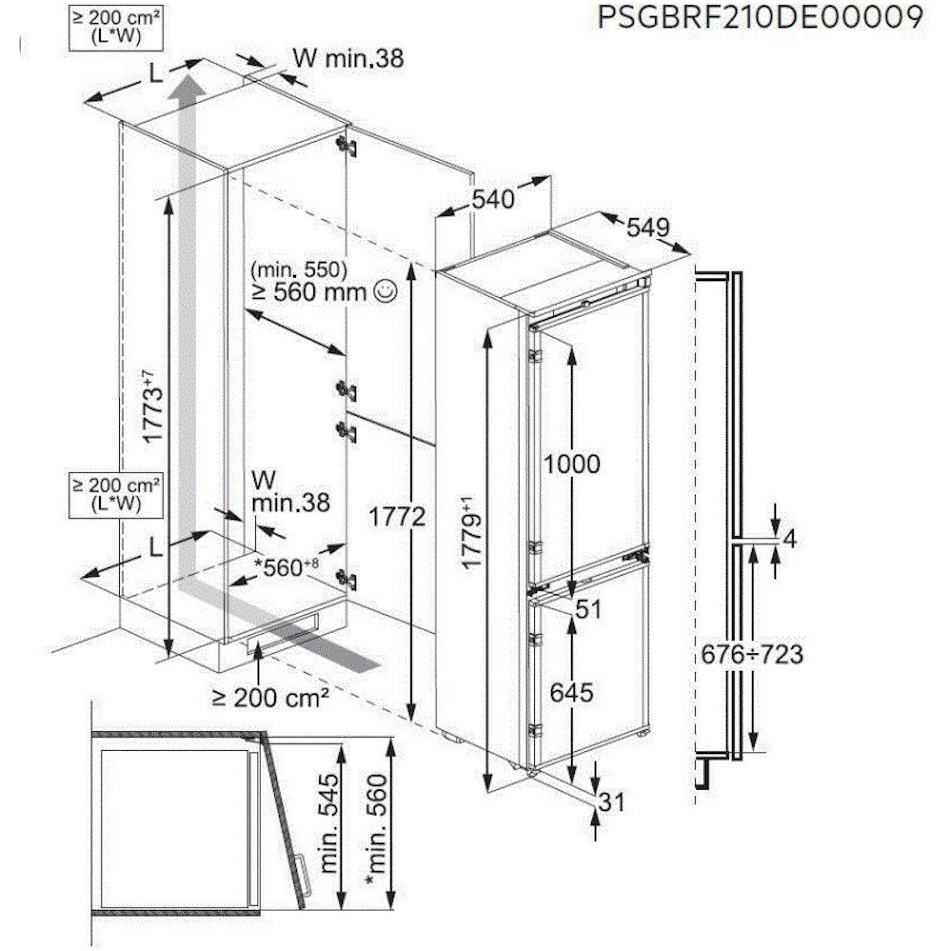 AEG koelkast inbouw SCE818E8TS afbeelding 4