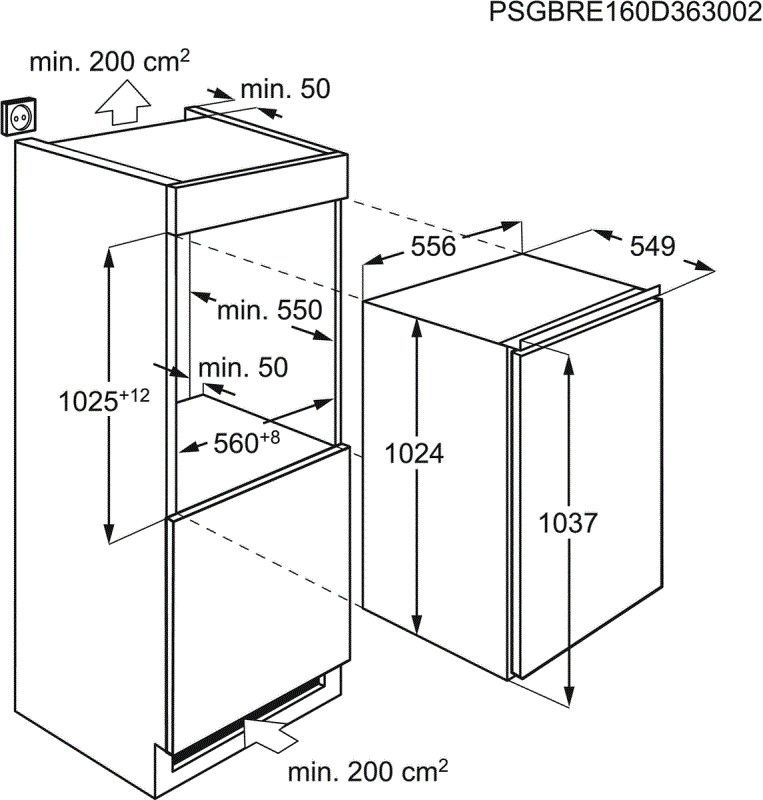 AEG koelkast inbouw SKK810EDAF afbeelding 4