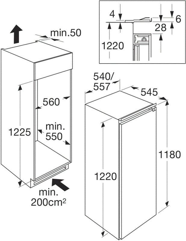 Atag koelkast inbouw KD63122A afbeelding 4