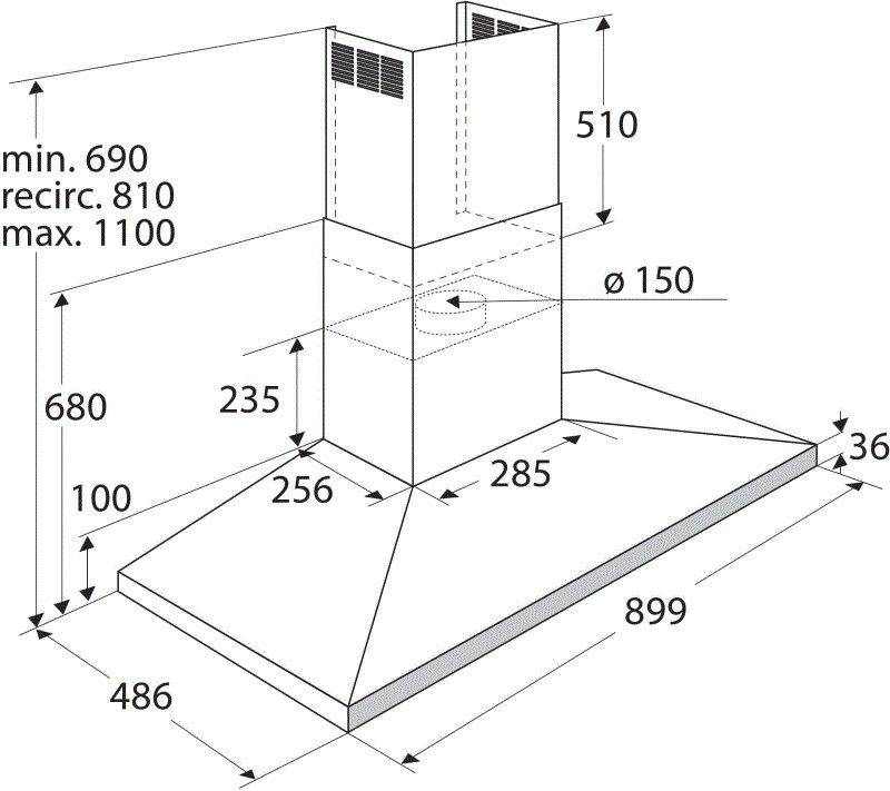 Atag afzuigkap  WS90211PM afbeelding 4