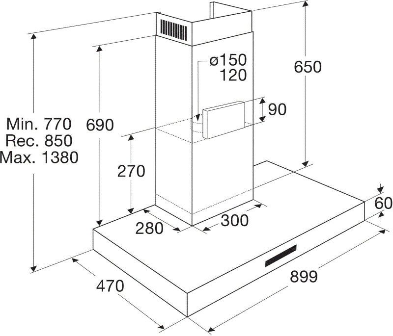 Atag afzuigkap  WS90292MS afbeelding 4