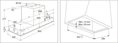 Atag WU90254TMM  afzuigkap afbeelding 5