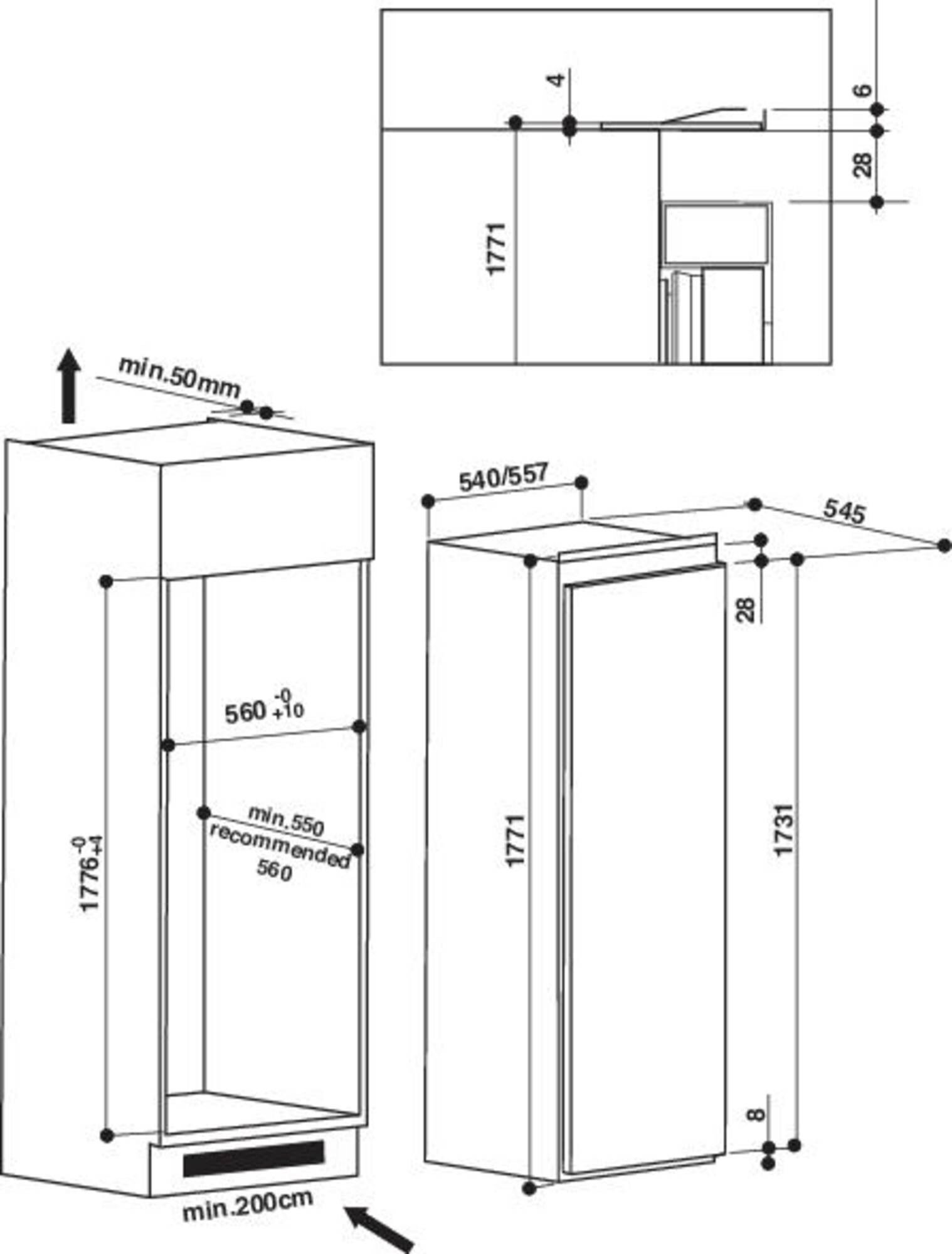Bauknecht GSI18F2PS inbouw vriezer afbeelding 5