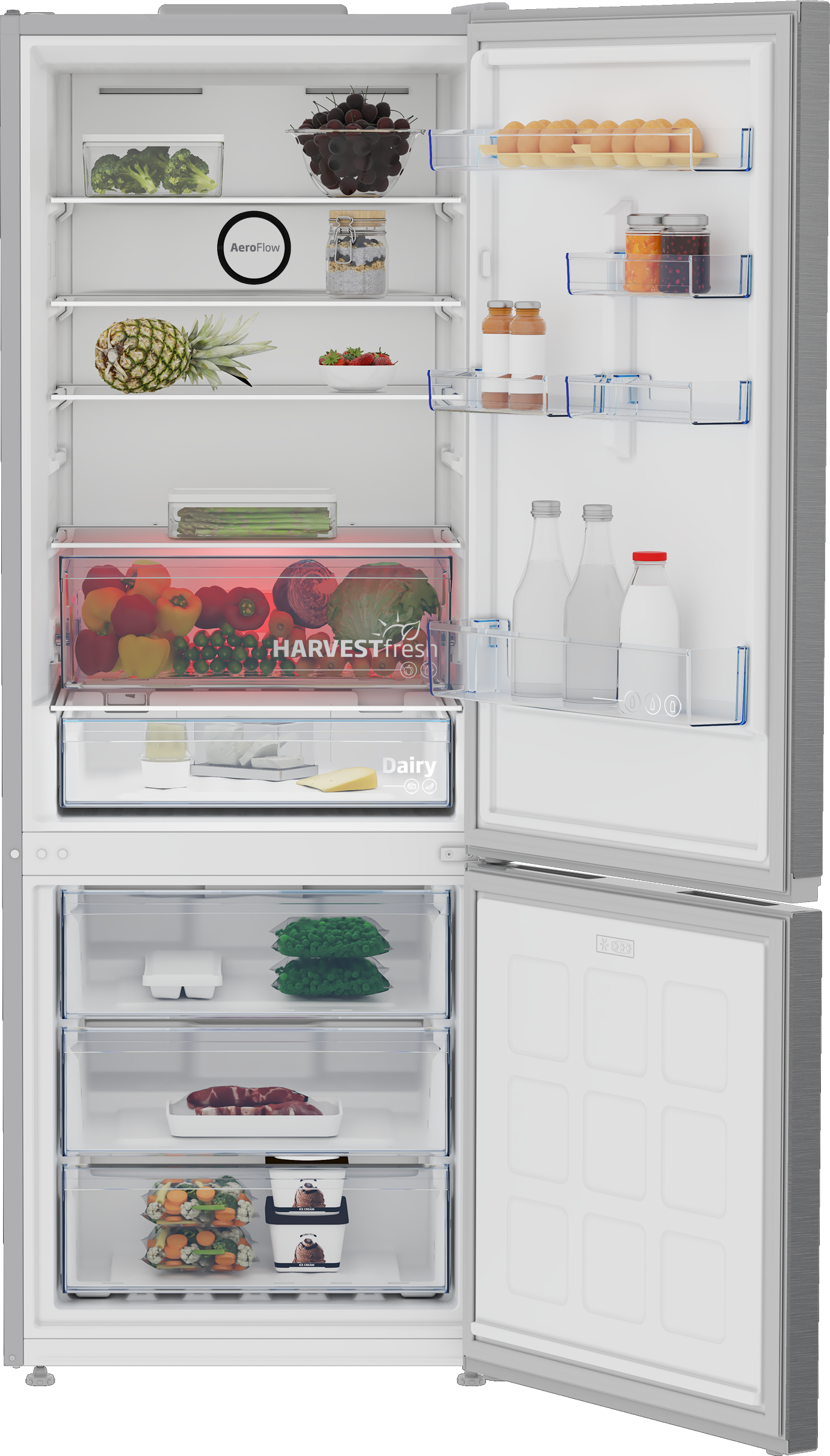 Beko B5RCNE565HXP vrijstaand koelkast afbeelding 5