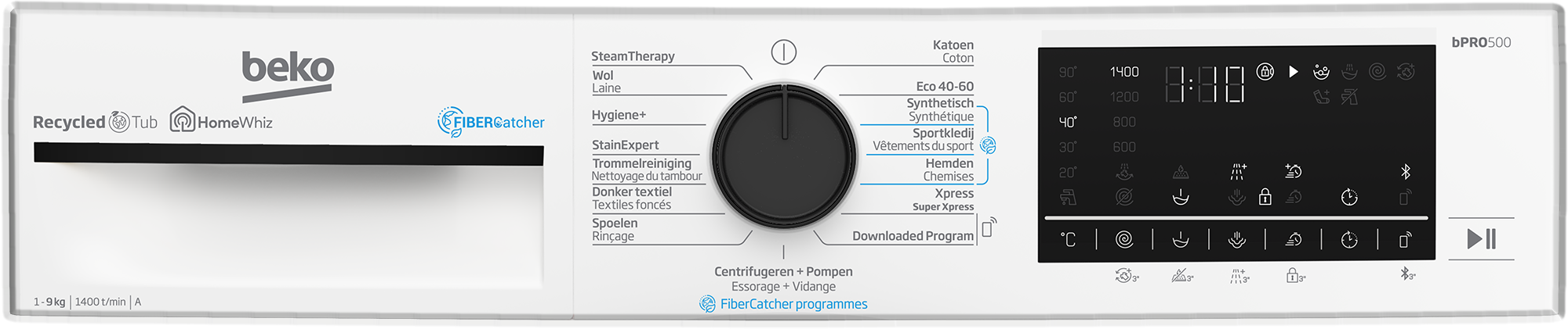 Beko B5WT594189W  wasmachine afbeelding 5
