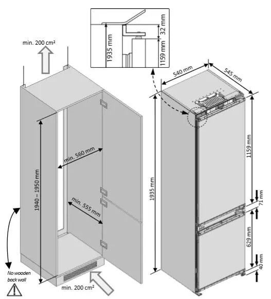 BCNA306E3SN Beko afbeelding 2