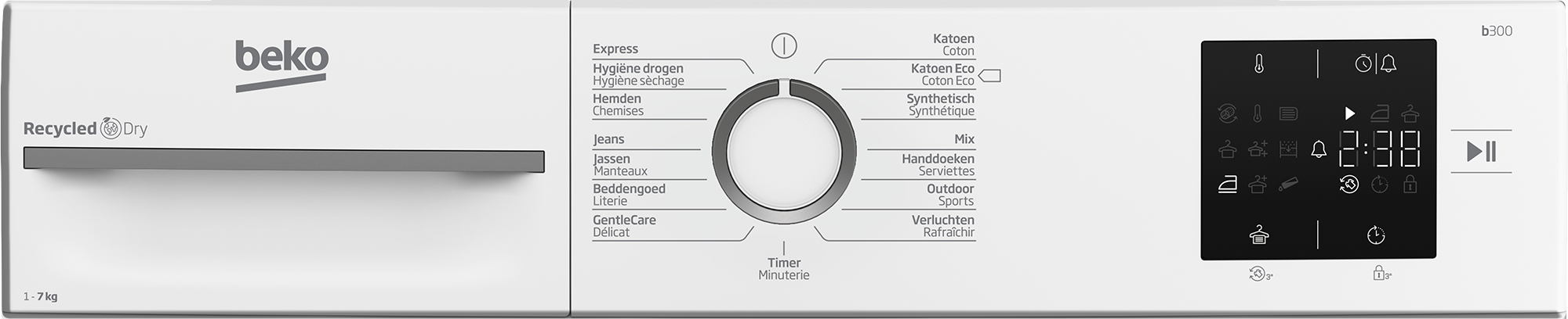 Beko BM3T3722W  wasdroger afbeelding 5