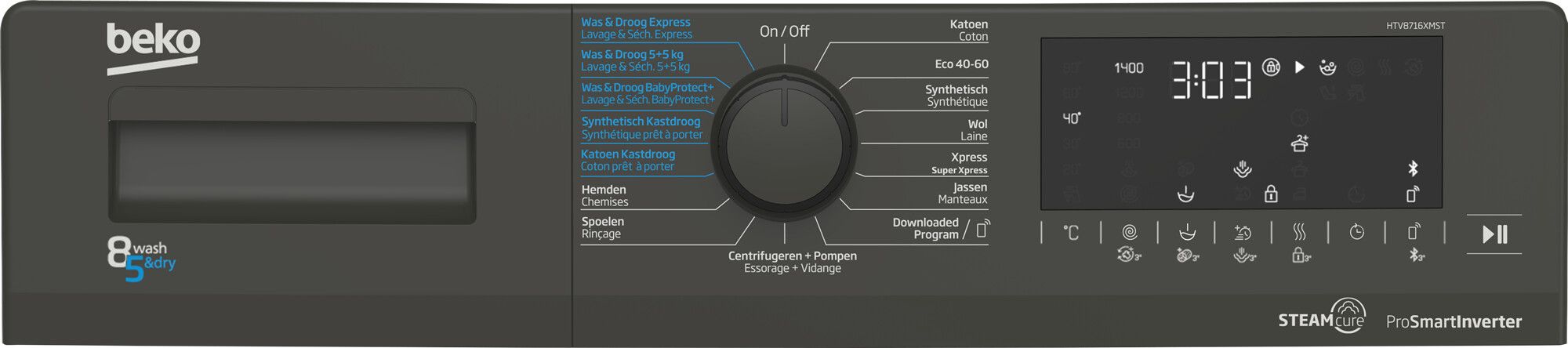 Beko wasmachine  HTV8716XMST afbeelding 4