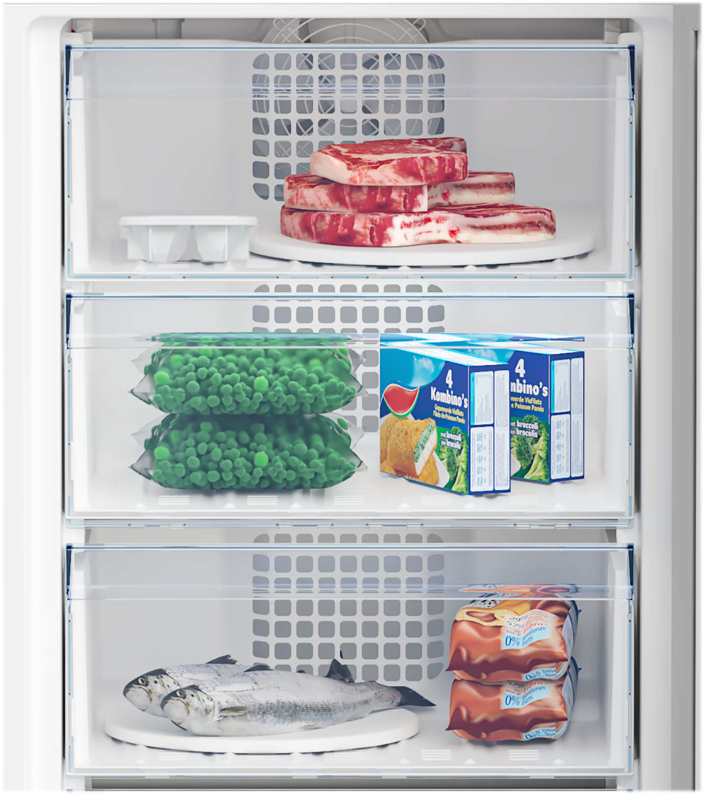 Beko RCHE300K40WN vrijstaand koelkast afbeelding 5