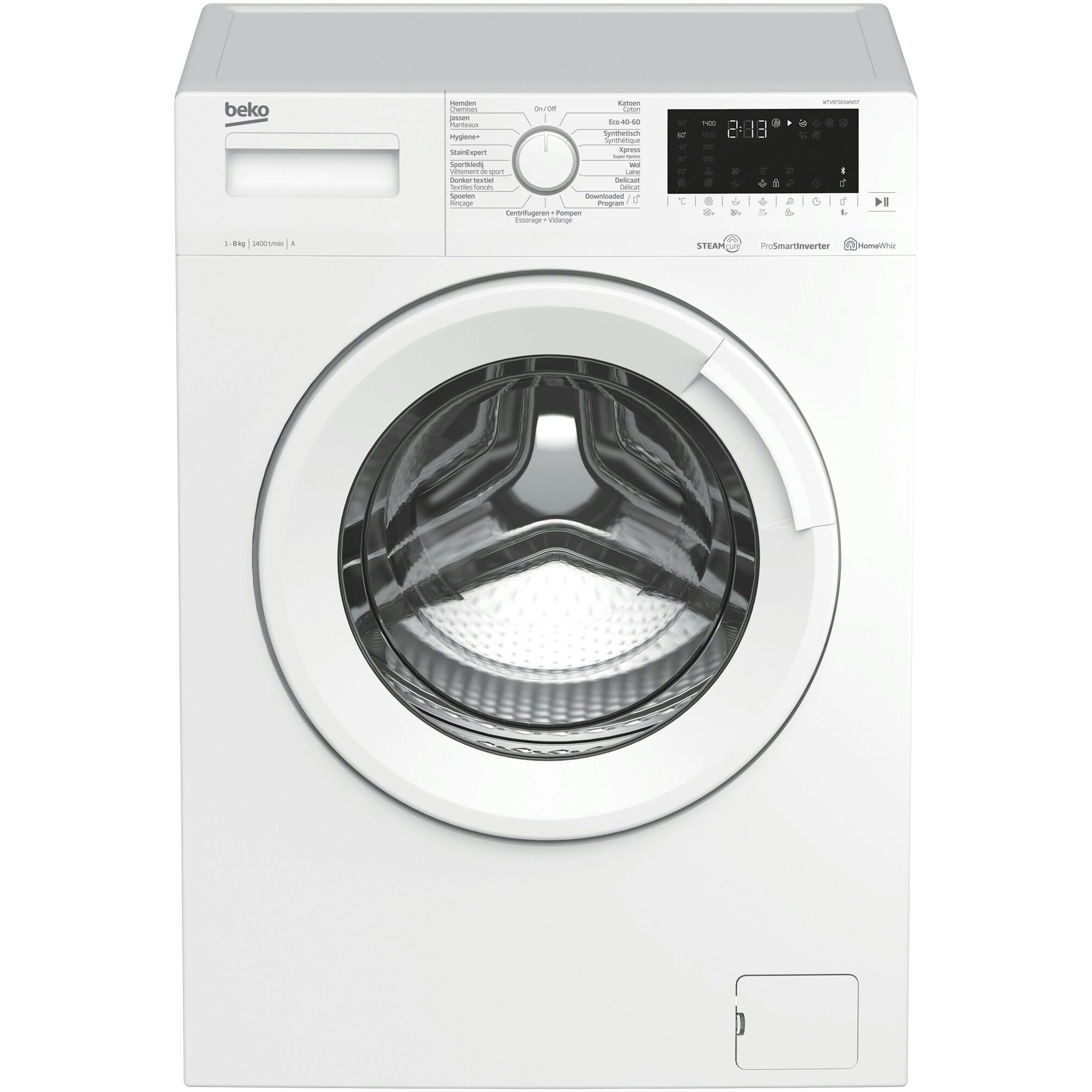 Beko WTV8716XWWST wasmachine afbeelding 1