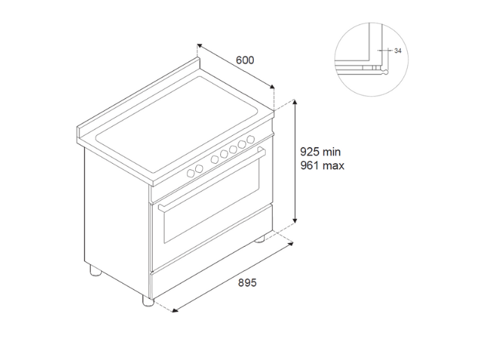 HER95I1EAVT2 Bertazzoni afbeelding 2