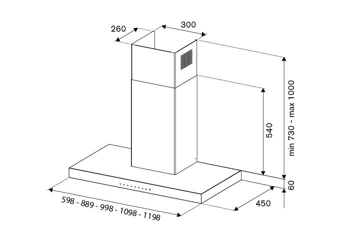 KT100P1NEV Bertazzoni afbeelding 2