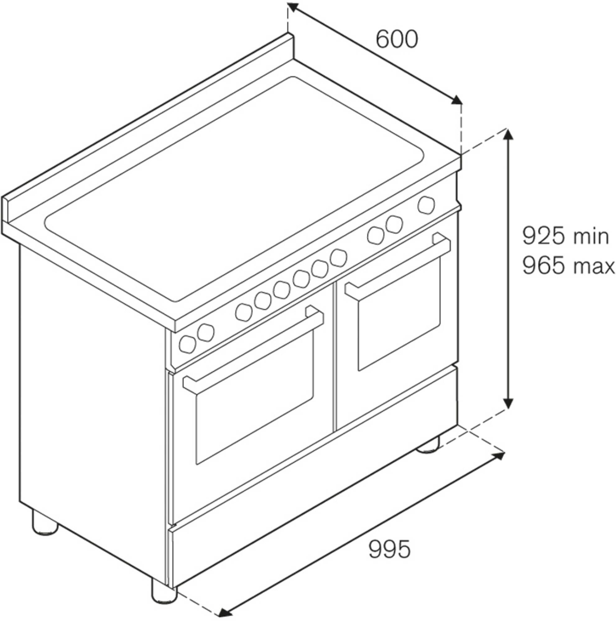 Bertazzoni MAS105I2ENET  fornuis afbeelding 5