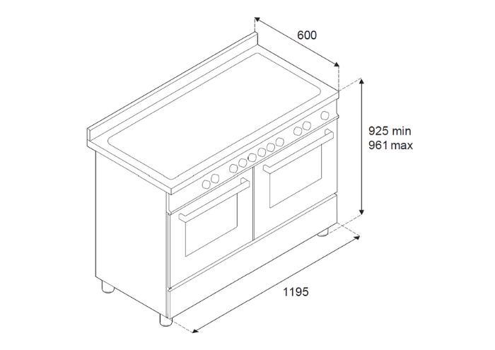 MAS125I2ENET2 Bertazzoni afbeelding 2