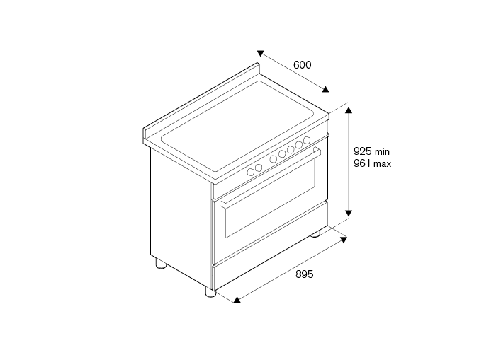 Bertazzoni MAS96L1ENET2  fornuis afbeelding 5