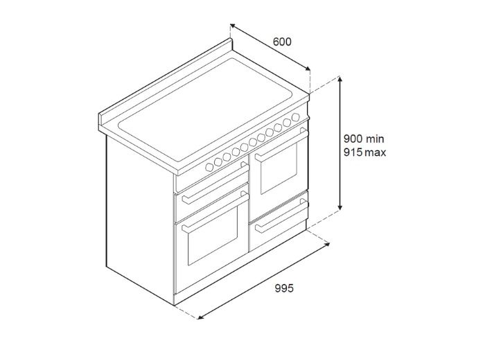 PRO105I3EXT2 Bertazzoni afbeelding 2