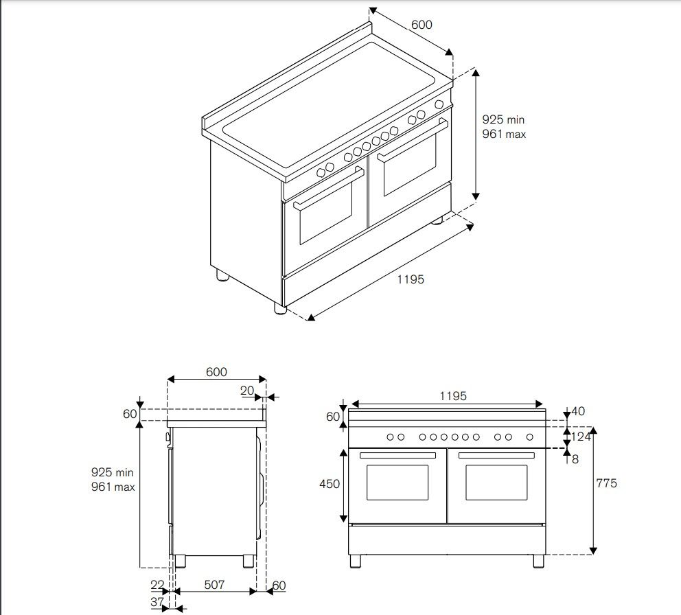 PRO125I2ENET Bertazzoni afbeelding 2