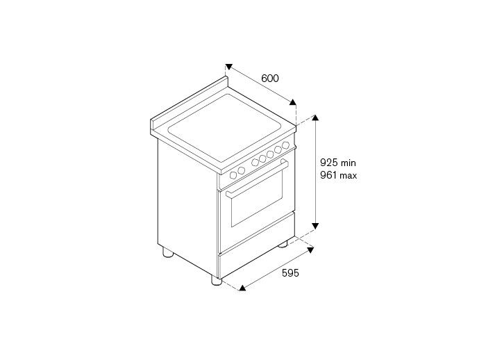 Bertazzoni fornuis  PRO64I1EXT afbeelding 4