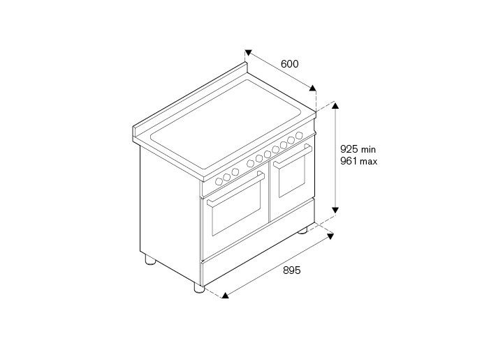 Bertazzoni PRO95I2ENET  fornuis afbeelding 5