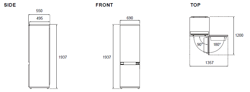 REF704BBNPTC van Bertazzoni afbeelding 6