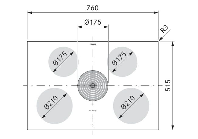 Bora E80NUA11 inbouw kookplaat afbeelding 5