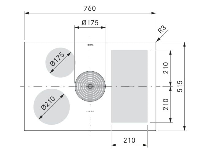 Bora E80PUA11 inbouw kookplaat afbeelding 5