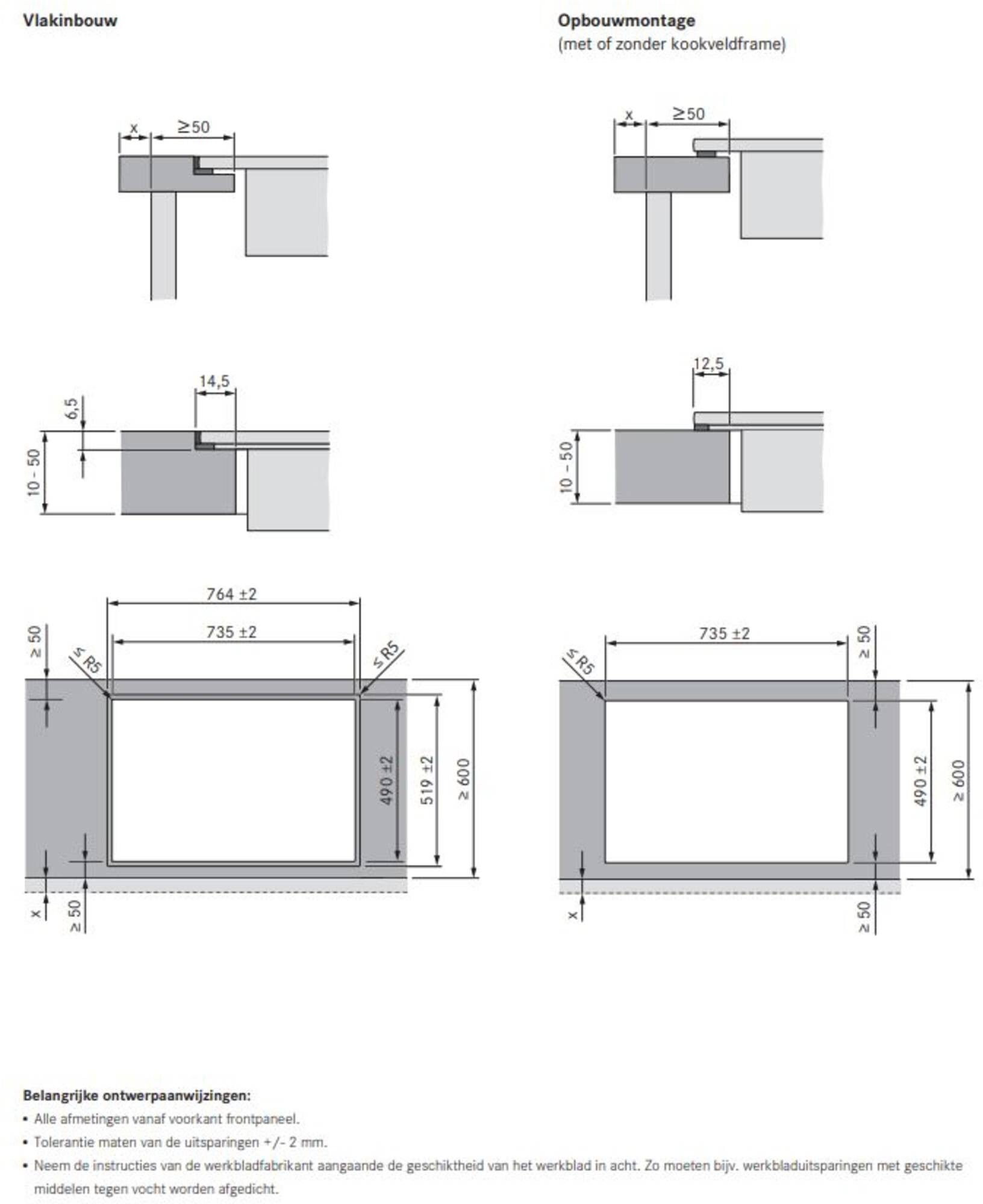 Bora kookplaat inbouw GP4U afbeelding 4