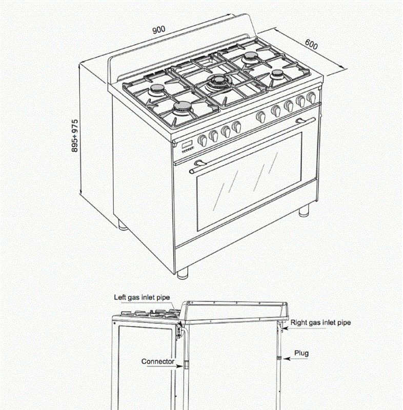 Boretti fornuis CFBI901IX afbeelding 3