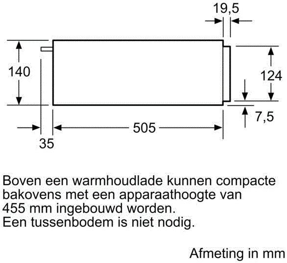 Bosch warmhoudlade  BIC510NB0 afbeelding 4