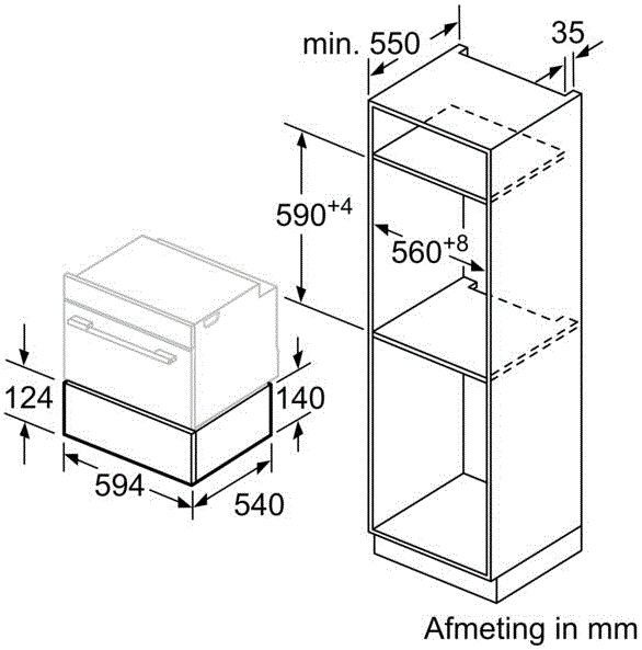Bosch warmhoudlade BIC510NB0 afbeelding 3