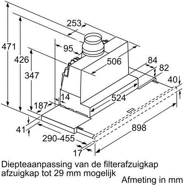 Bosch afzuigkap  DFS097A51 afbeelding 4