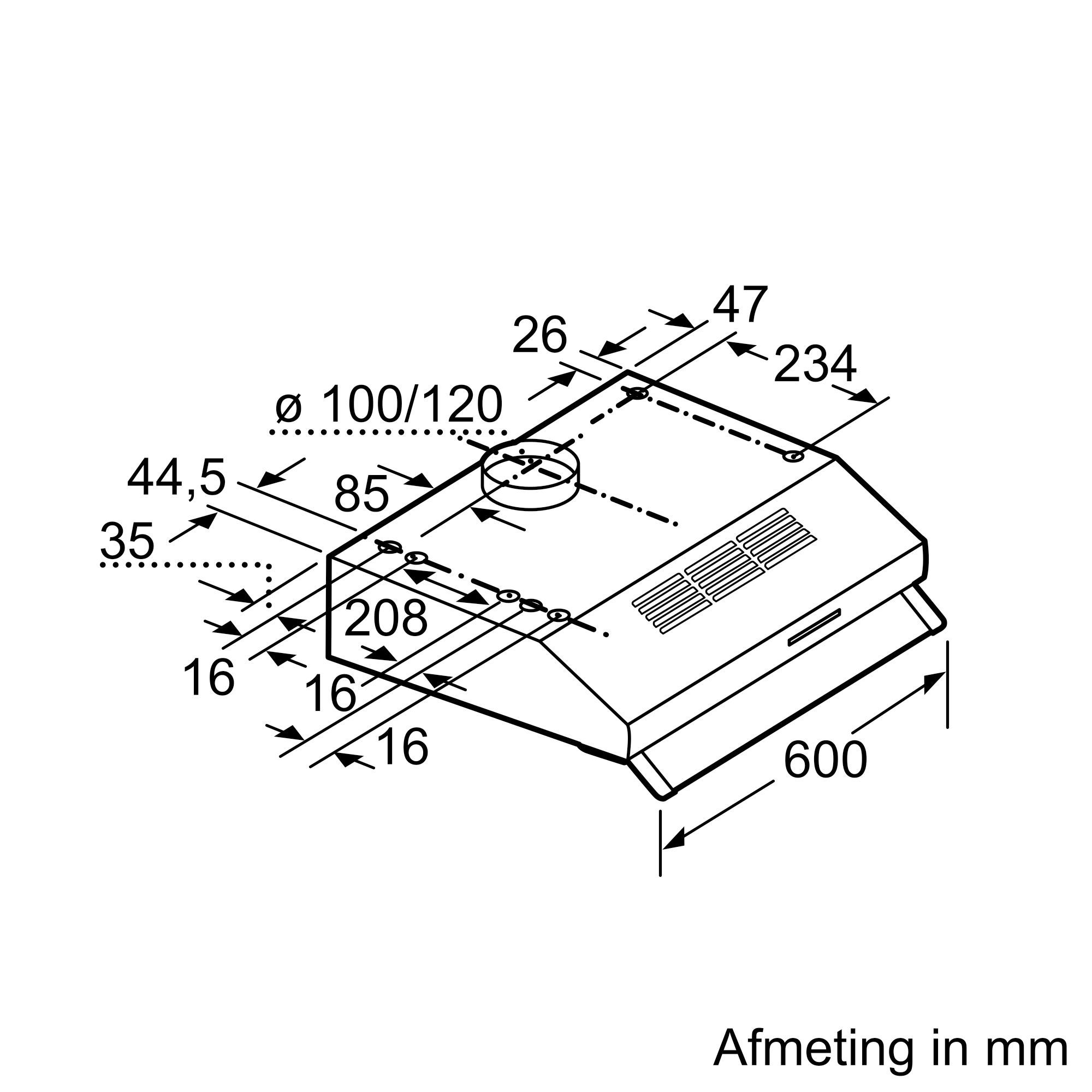 Bosch DUL60FA50  afzuigkap afbeelding 5
