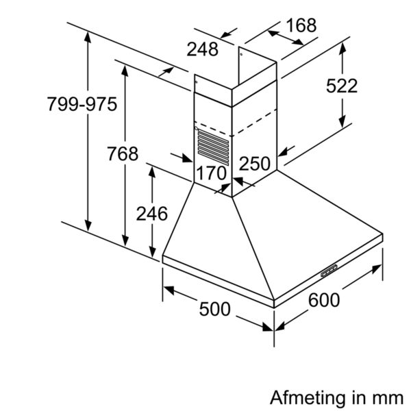 Bosch afzuigkap  DWP65BC51 afbeelding 4